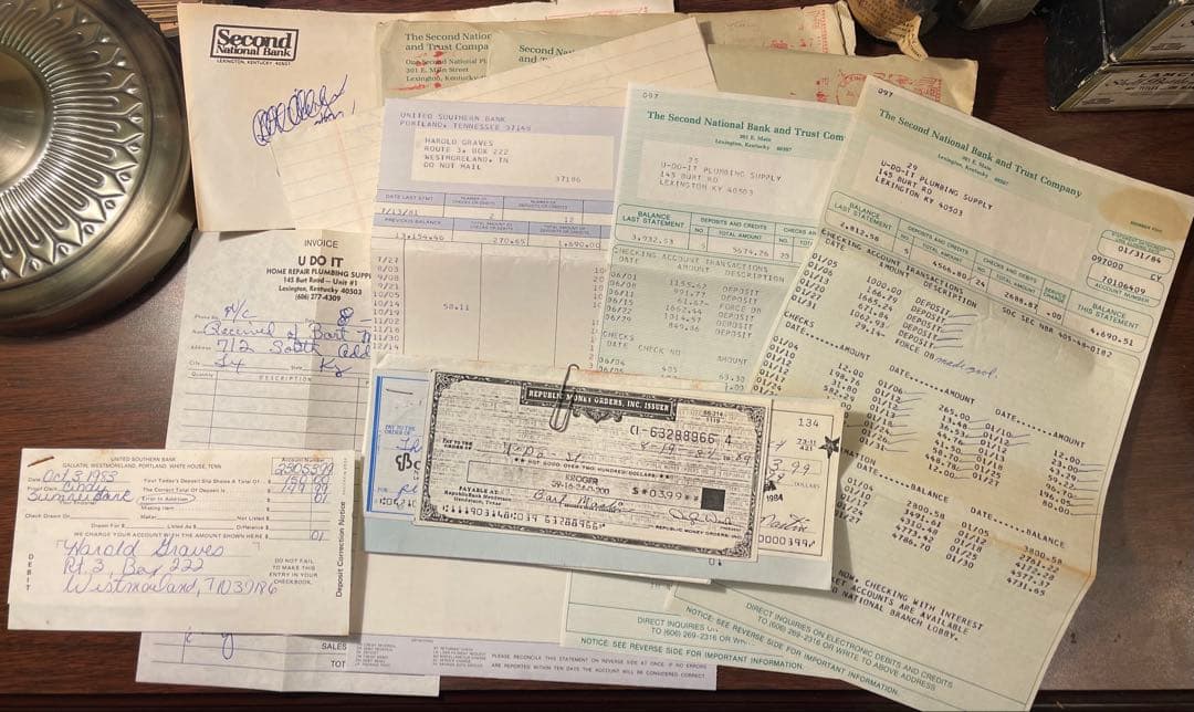 専用ページです 海外　ヴィンテージ　銀行小切手　詰め合わせ　約30点✖️3