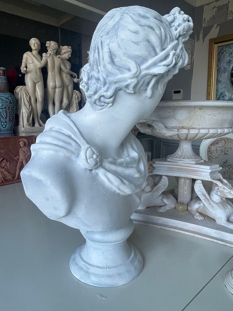 古代ギリシャ神アポロ 高さ47cm（アポロン）胸像ローマ神話太陽の神