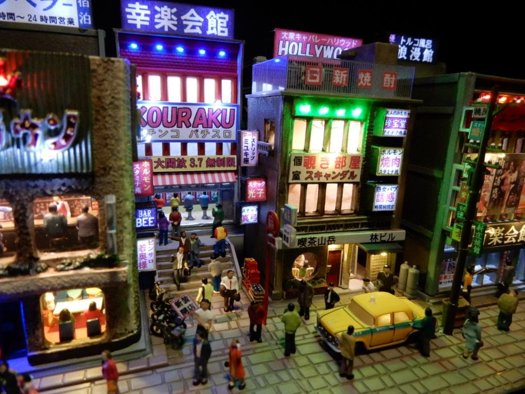 ジオラマ『昭和の街並み』大人の遊艶地　その壱　R35