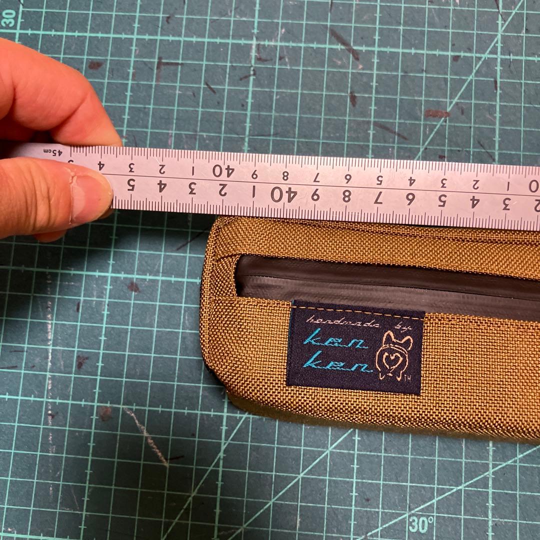 ハンドメイド　フレームバッグ　コーデュラ1000 コヨーテ 42cm