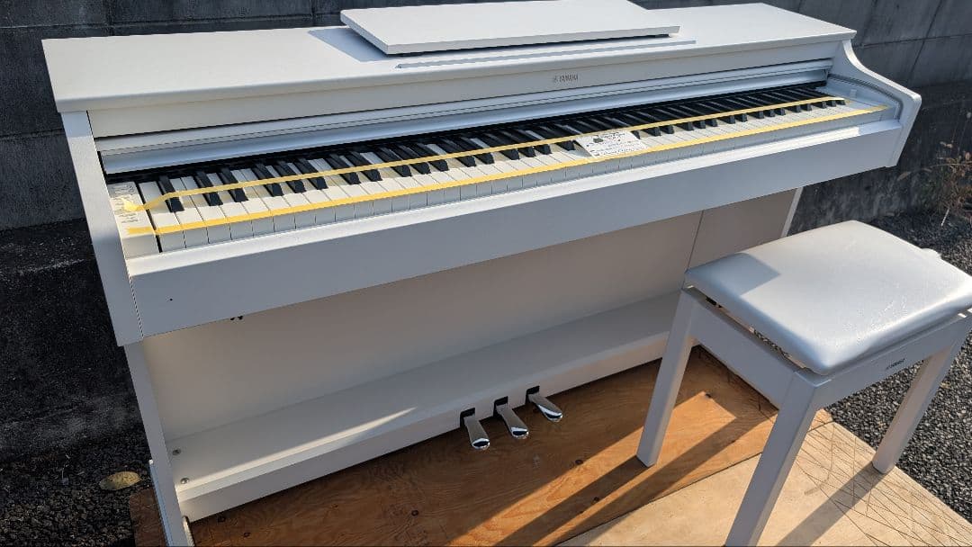 送料込み YAMAHA 電子ピアノ YDP-163WH 2019年購入激可愛い♥