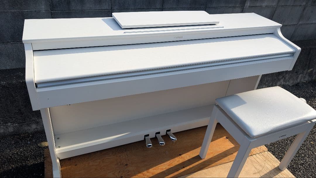 送料込み YAMAHA 電子ピアノ YDP-163WH 2019年購入激可愛い♥