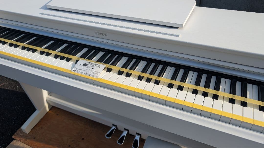 送料込み YAMAHA 電子ピアノ YDP-163WH 2019年購入激可愛い♥