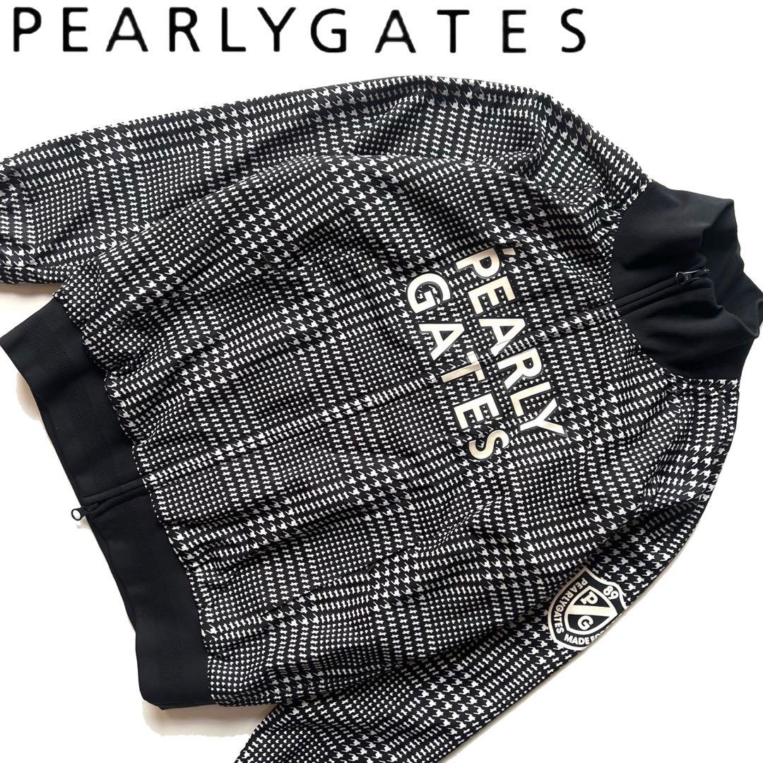 Pearly gates パーリーゲイツ　千鳥　ナイロンジャケット ロゴ　ゴルフ