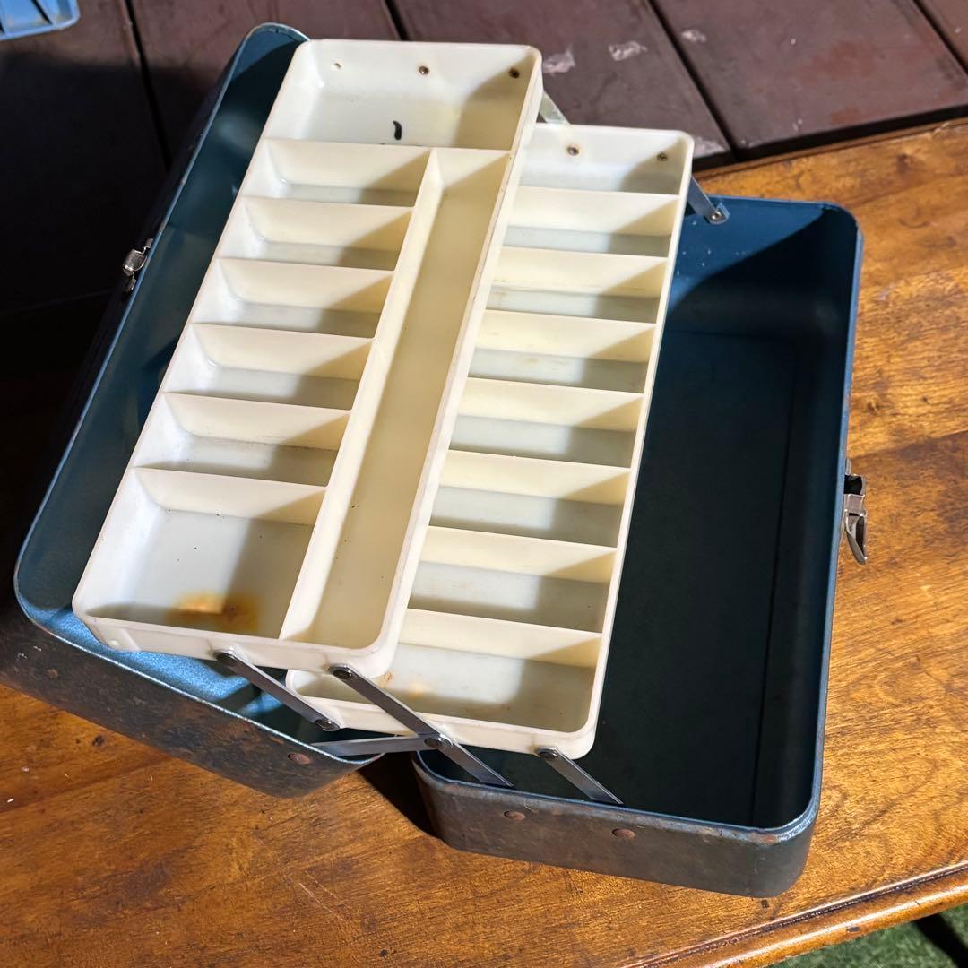 USA vintage OLD PAL メタルタックルボックス　サビあり