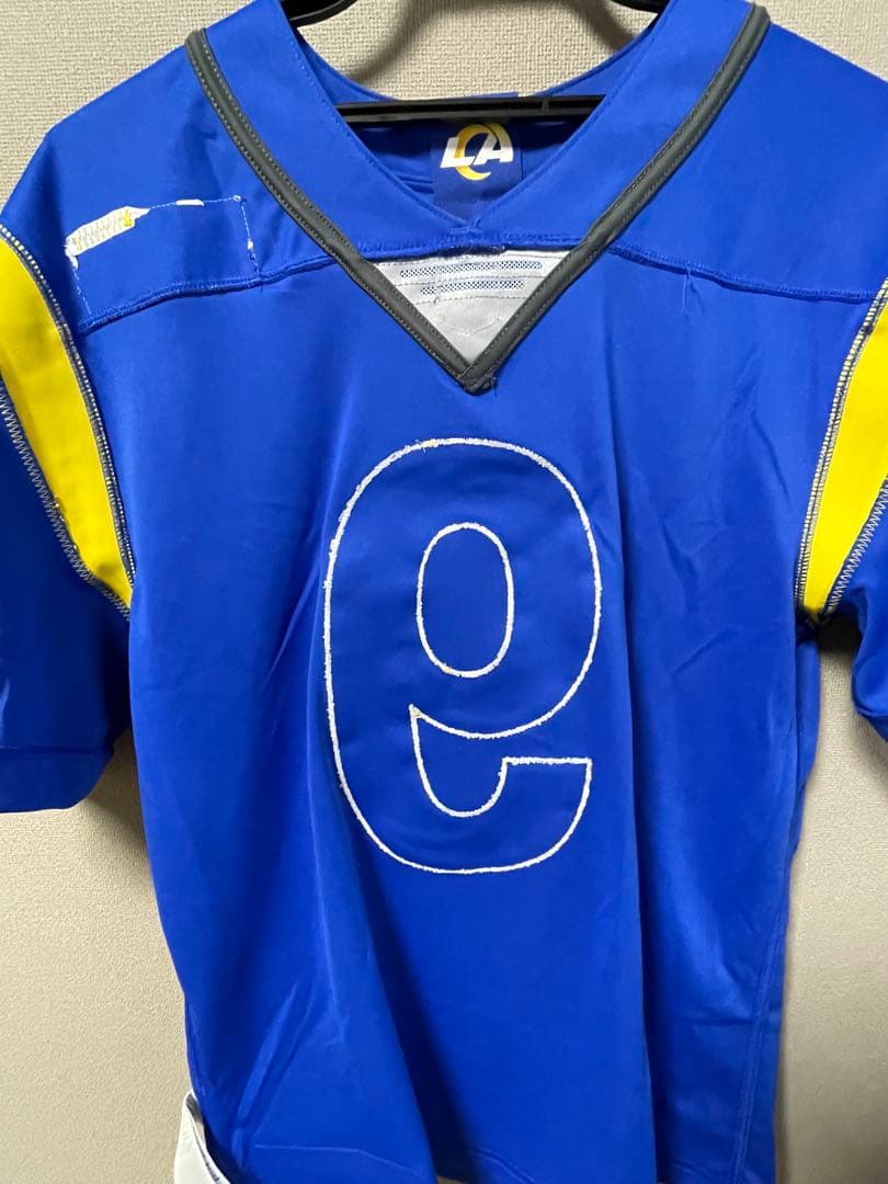 【1品限定】 ロサンゼルス・ラムズ 9ユニフォームMサイズ(日本サイズL)