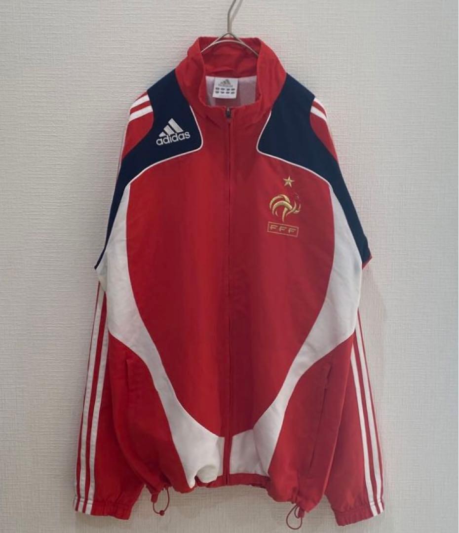 良デザイン！ トラックトップ フランス代表 adidas／トラックジャケット