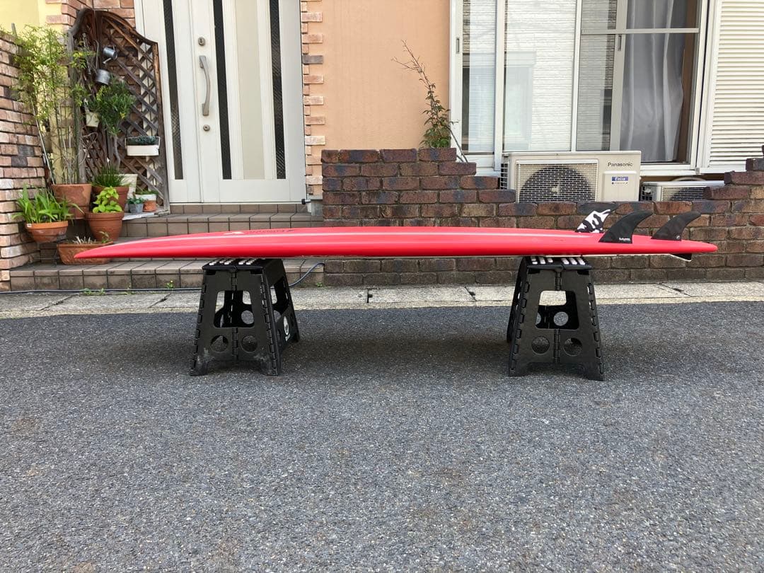 higesan サーフボード8’0フィート（レット＆ホワイトツートン）