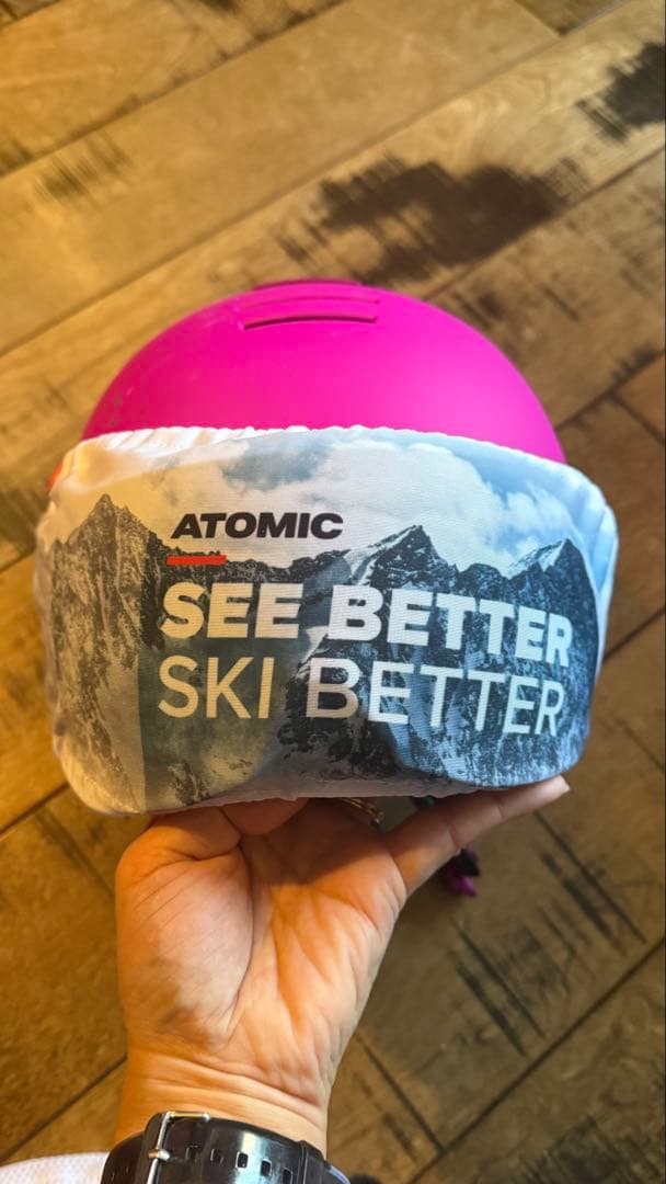 ATOMIC スキー用ヘルメット キッズ用 ピンク
