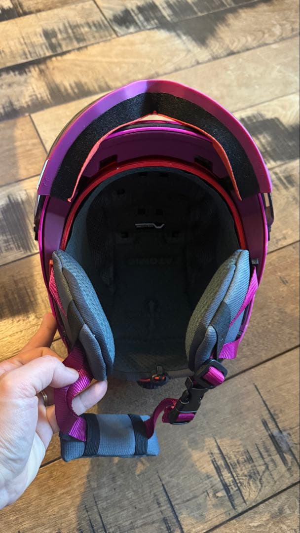 ATOMIC スキー用ヘルメット キッズ用 ピンク