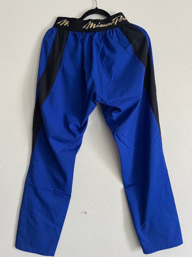 野球 ミズノプロ ストレッチジャージ セットアップ 上下 ブルー　スウェット