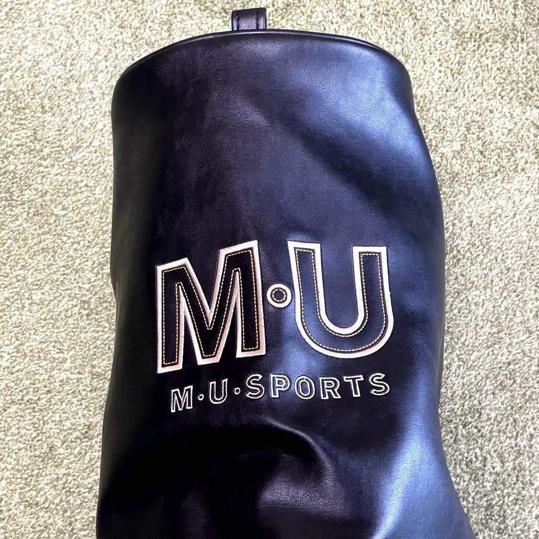 【美品 】M.U SPORTS レディースキャディバッグ レザー&ゴールドパーツ