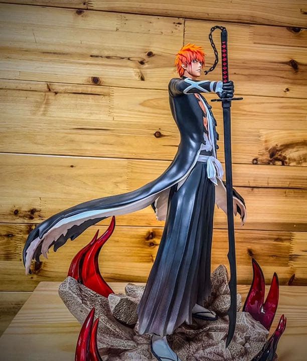 BLEACH  黒衣少年図 黒崎一護 ガレージキット ガレキ スタチュー①⑤