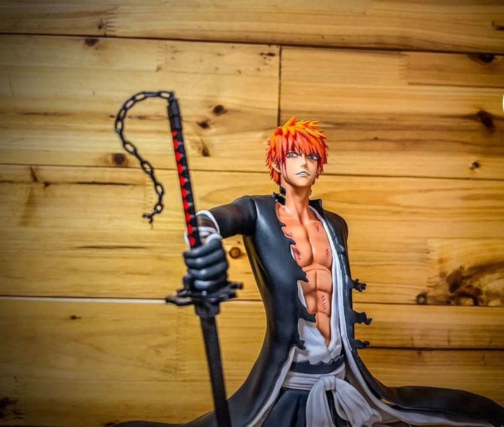 BLEACH  黒衣少年図 黒崎一護 ガレージキット ガレキ スタチュー①⑤