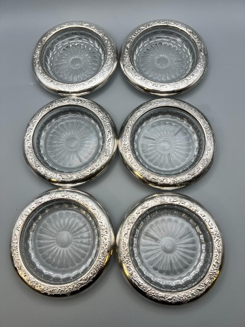 銀製刻印　タレントコースター　６個セット