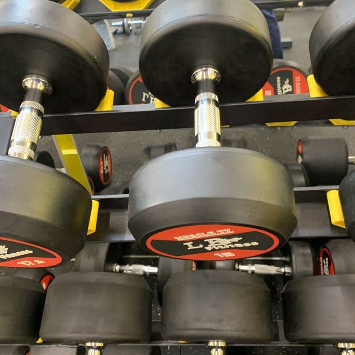 ラバーダンベル　45kg  2個