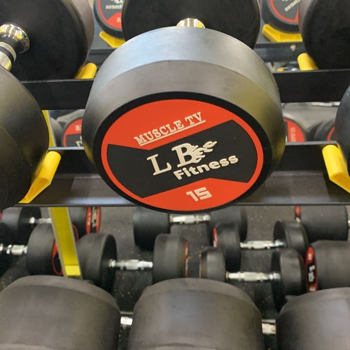 ラバーダンベル　45kg  2個