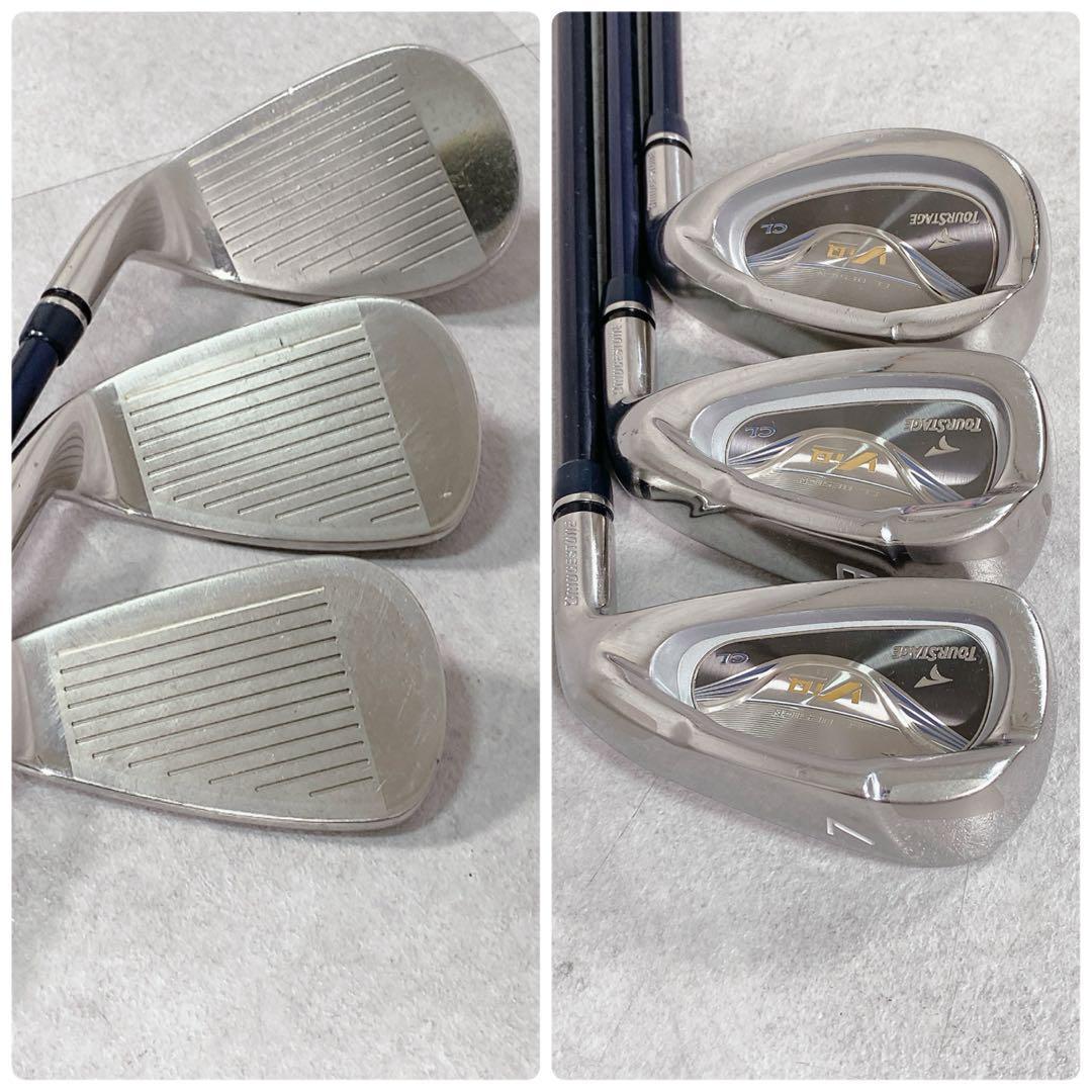 X711 ツアーステージ他 レディース ゴルフ クラブ ハーフセット 8点 入門