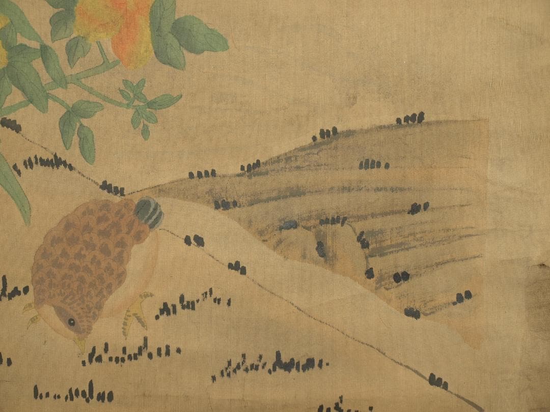 【骨董掛け軸】人物図 中国　五代 肉筆保證 　掛け軸 BD307A12-2