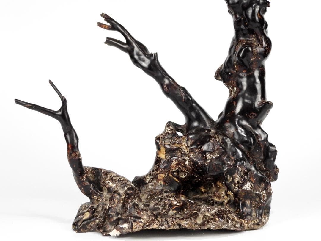 中国美術 時代 天然 隨形 海松 置物 大型 古美術 深海松 黒珊瑚