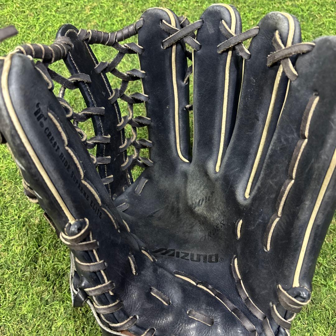 黒色 レザー 硬式野球用グローブ