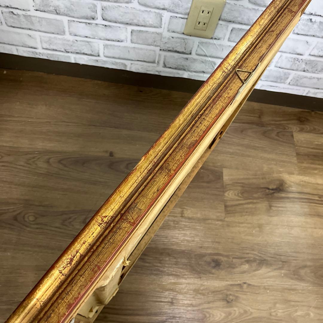 イタリア製 油絵 DE VITIS 風景画 山小屋 額縁入り DE VITIS