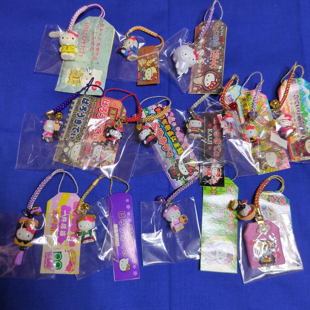 ご当地キティ根付71個　神奈川、福島他、山形他、武将など