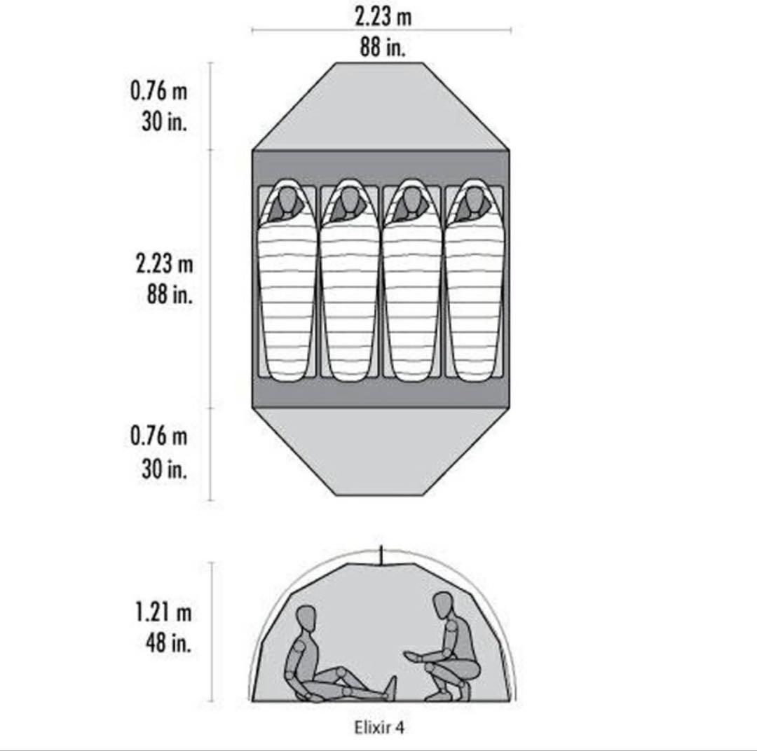 MSR ELIXIR4 エリクサー　テント　キャンプ