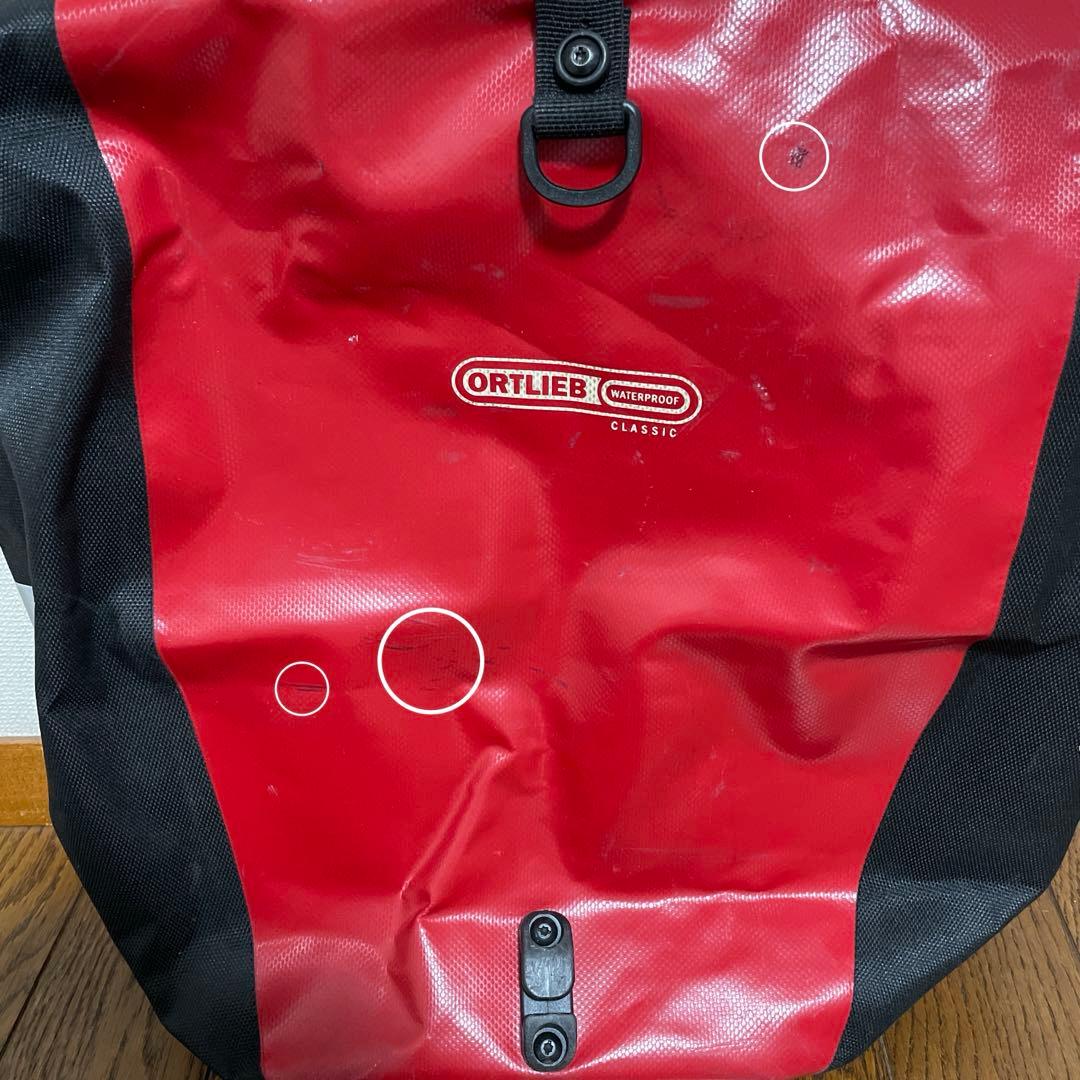 ORTLIEB オルトリーブ バックローラー クラシックQL21 ペア レッド