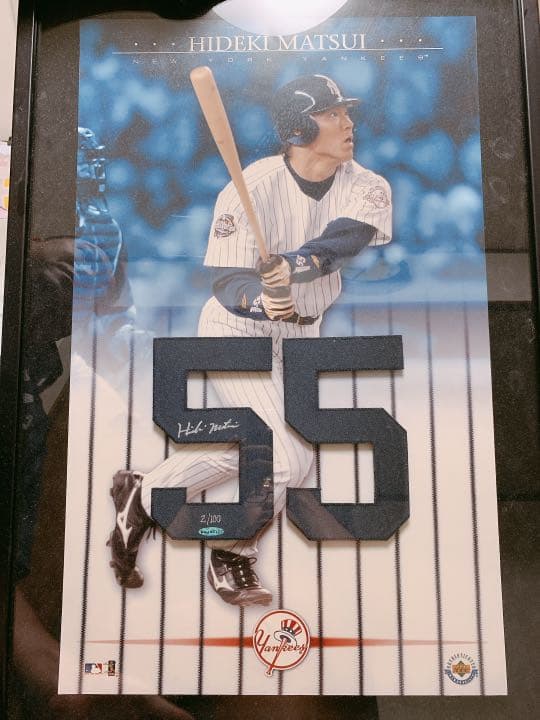 松井秀喜ファン必見！！！  松井秀喜直筆サイン入りフォト