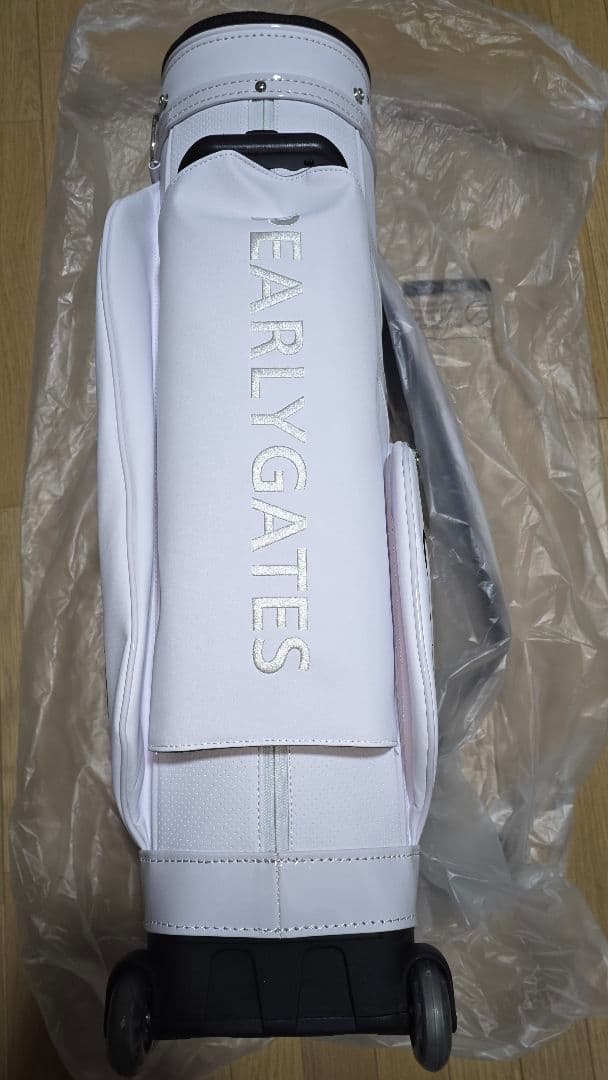 パーリーゲイツ　キャスター付　PEARLY GATES キャディバッグ　白　新品