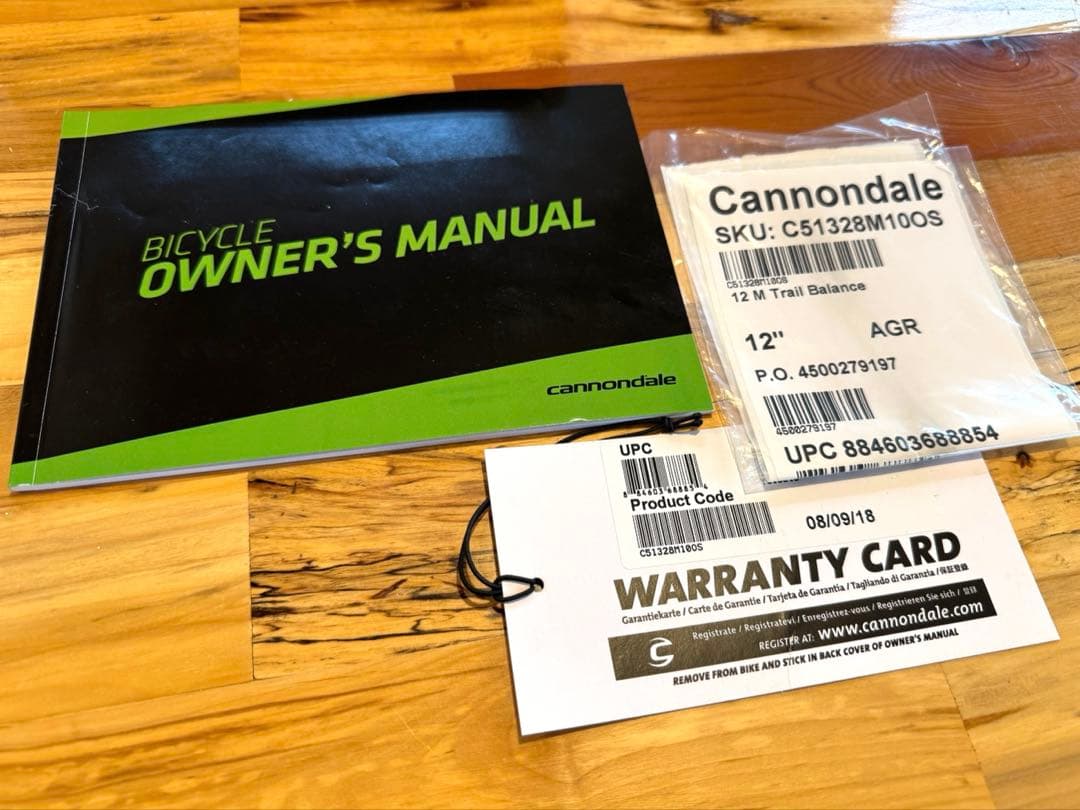 キャノンデール キッズ バランスバイク 12インチ