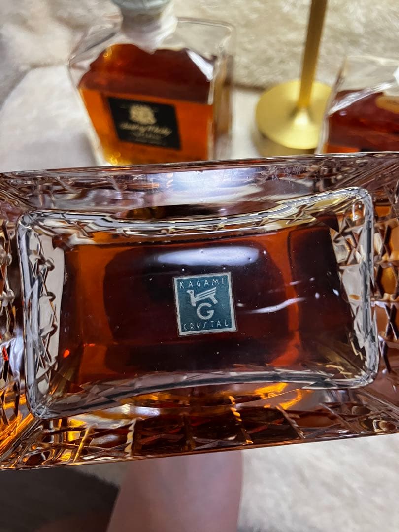 【希少・未開栓】インペリアル カガミクリスタル ウイスキー特級 擦り傷あり