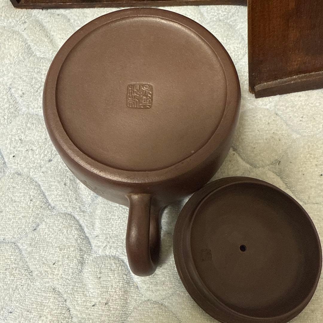 中国美術 清朝 茶壺 在銘 吴雲根 名品 名物 －茶道具