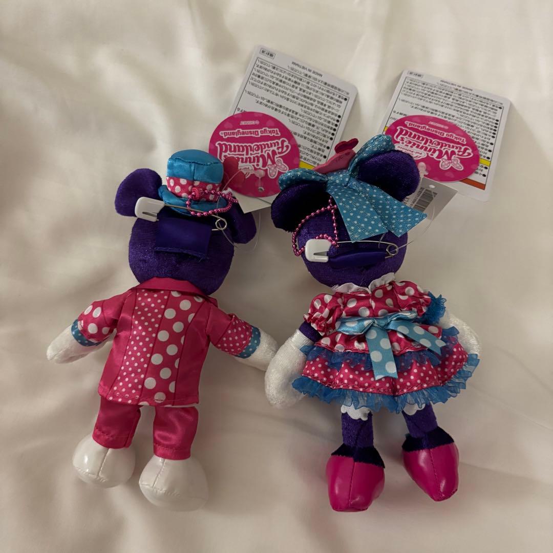 ディズニー ミッキー ミニー パルパルーザ ぬいぐるみバッジ 2点