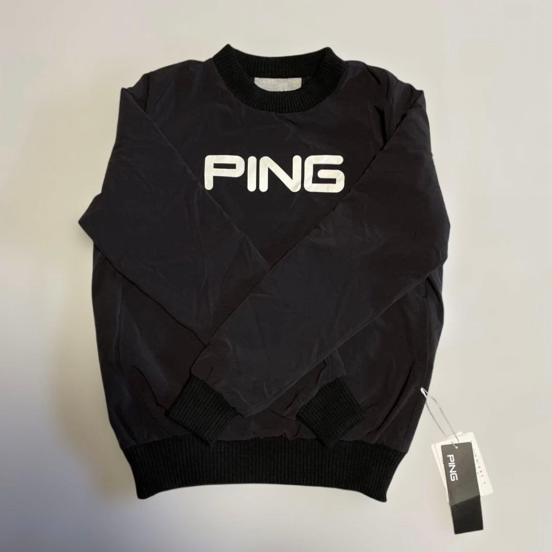 【新品タグ付き】PING ピン ニットセーター リバーシブル ブラック M