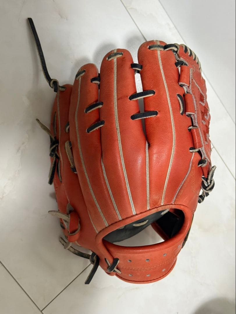 ZETT 軟式グローブ オレンジ