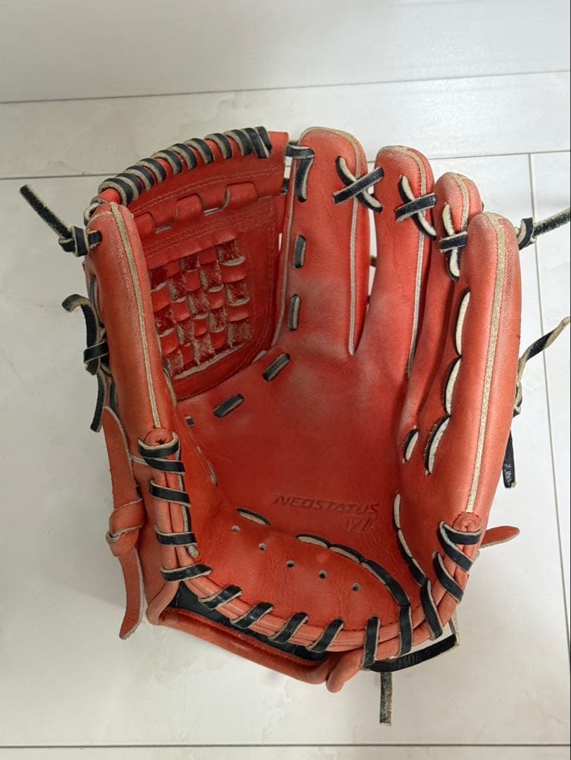 ZETT 軟式グローブ オレンジ