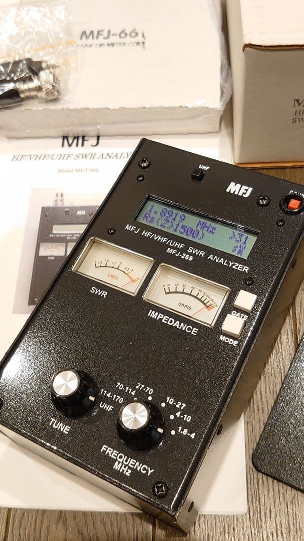 MFJ-269 HF/VHF/UHF アンテナアナライザー 1.8～470MHz