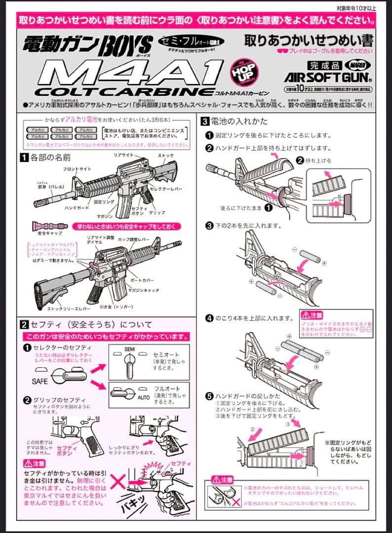 東京マルイ カスタム品　コルト　M4A1 カービン　ボーイズ　金属ピニオンギア