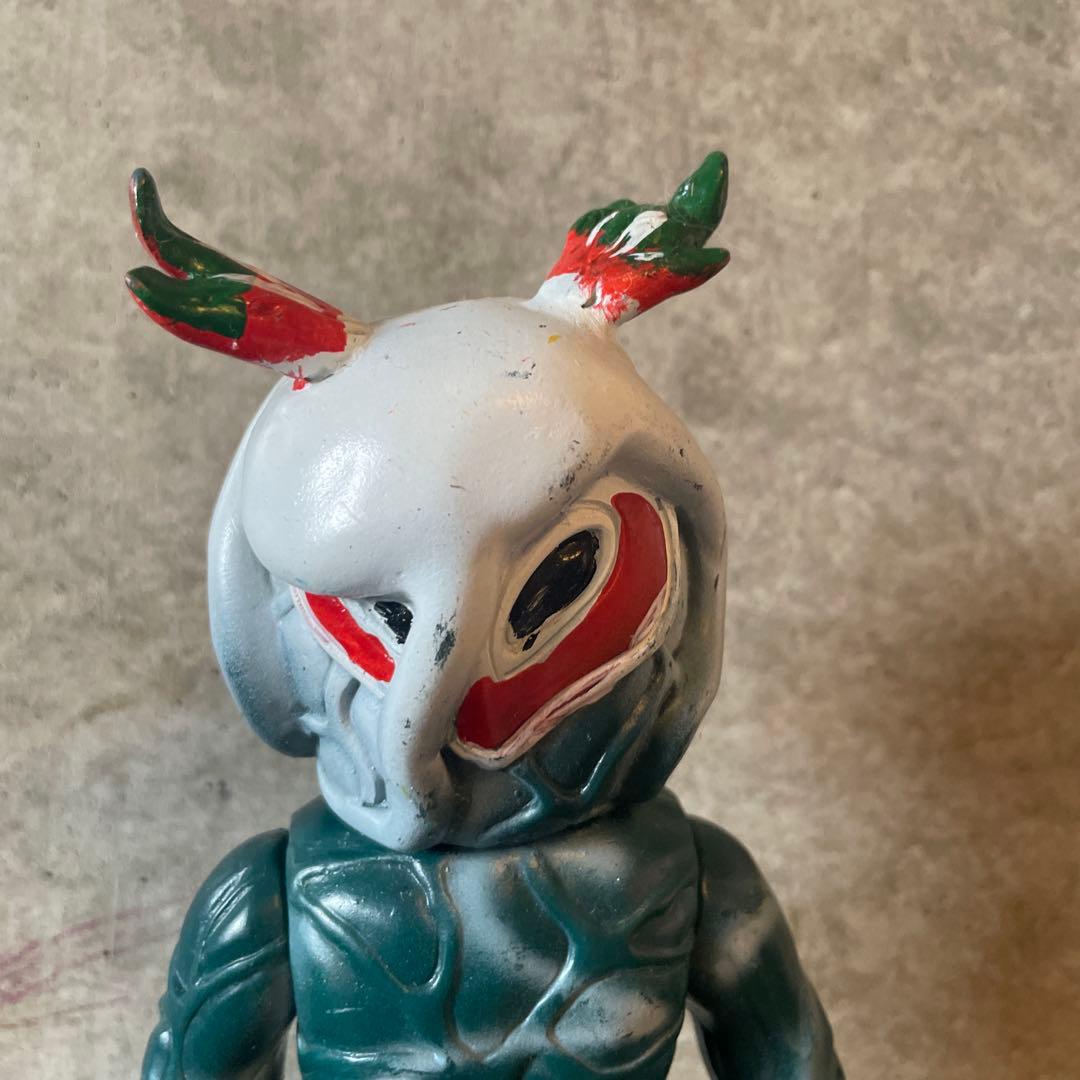 週末削除旧バンダイ当時物仮面ライダー怪人トリカブトソフビ落書きなし