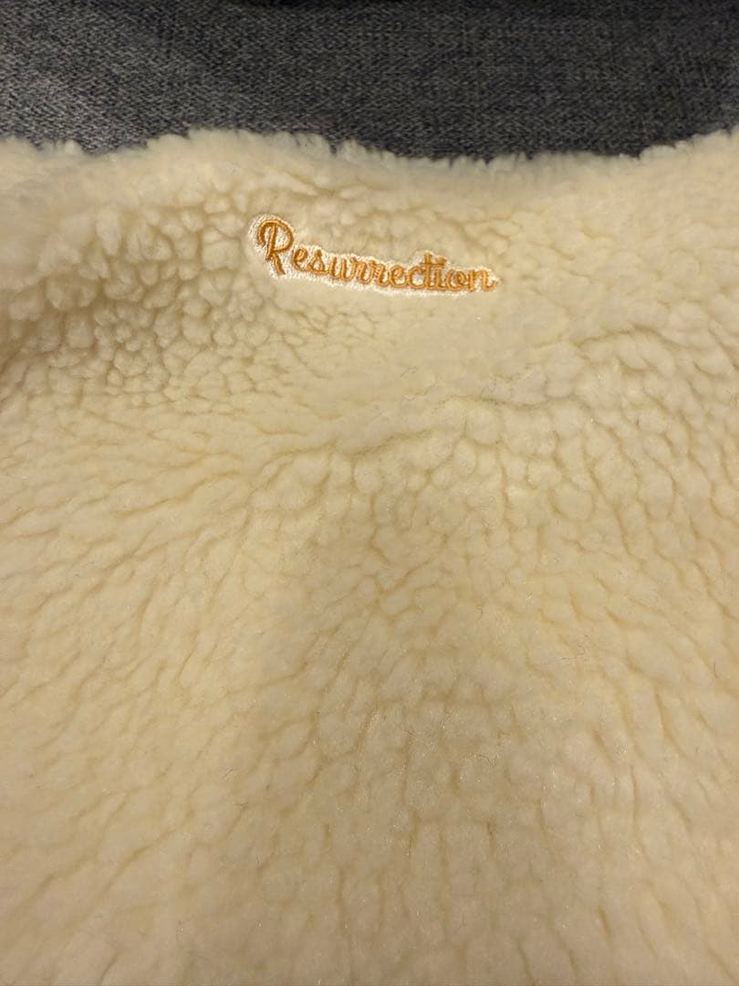 Resurrection オフホワイト フリースジャケット L