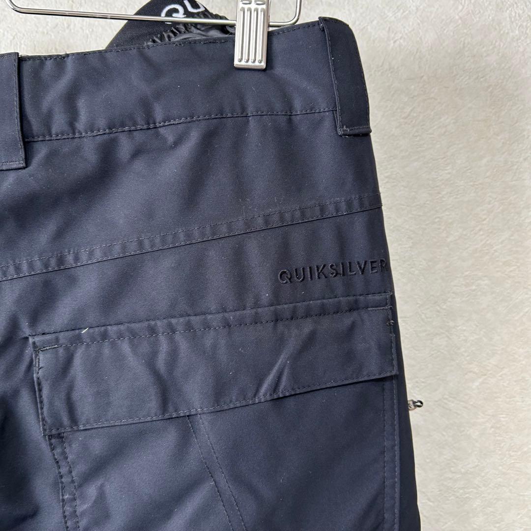 美品 クイックシルバー スノーボードパンツ M ブラック Quiksilver