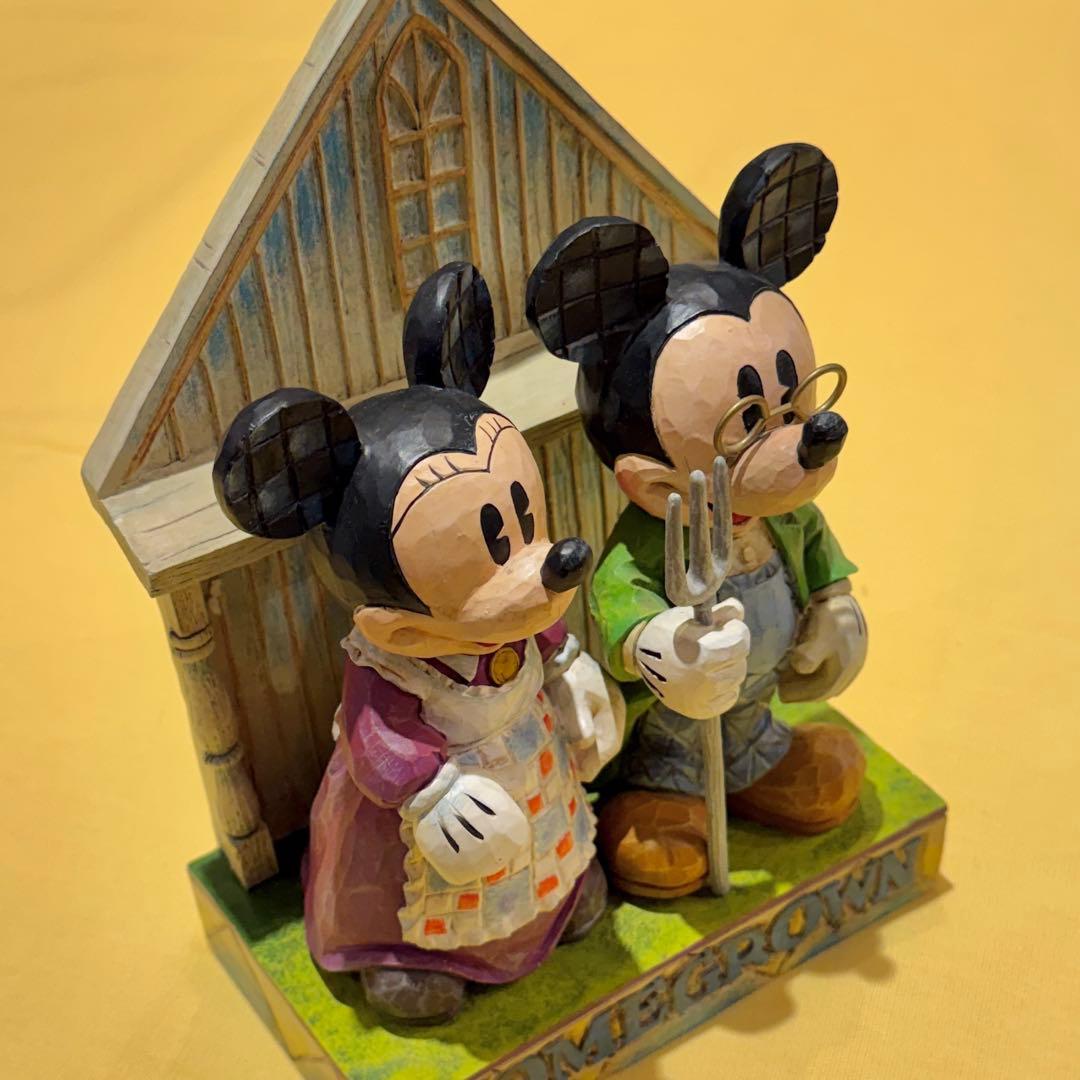 ディズニー ショーケースコレクション ミッキー ミニー　置物