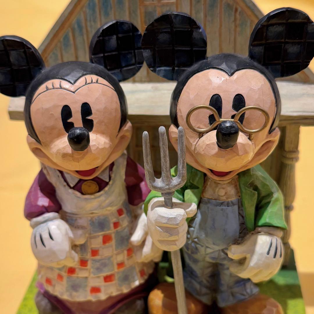 ディズニー ショーケースコレクション ミッキー ミニー　置物