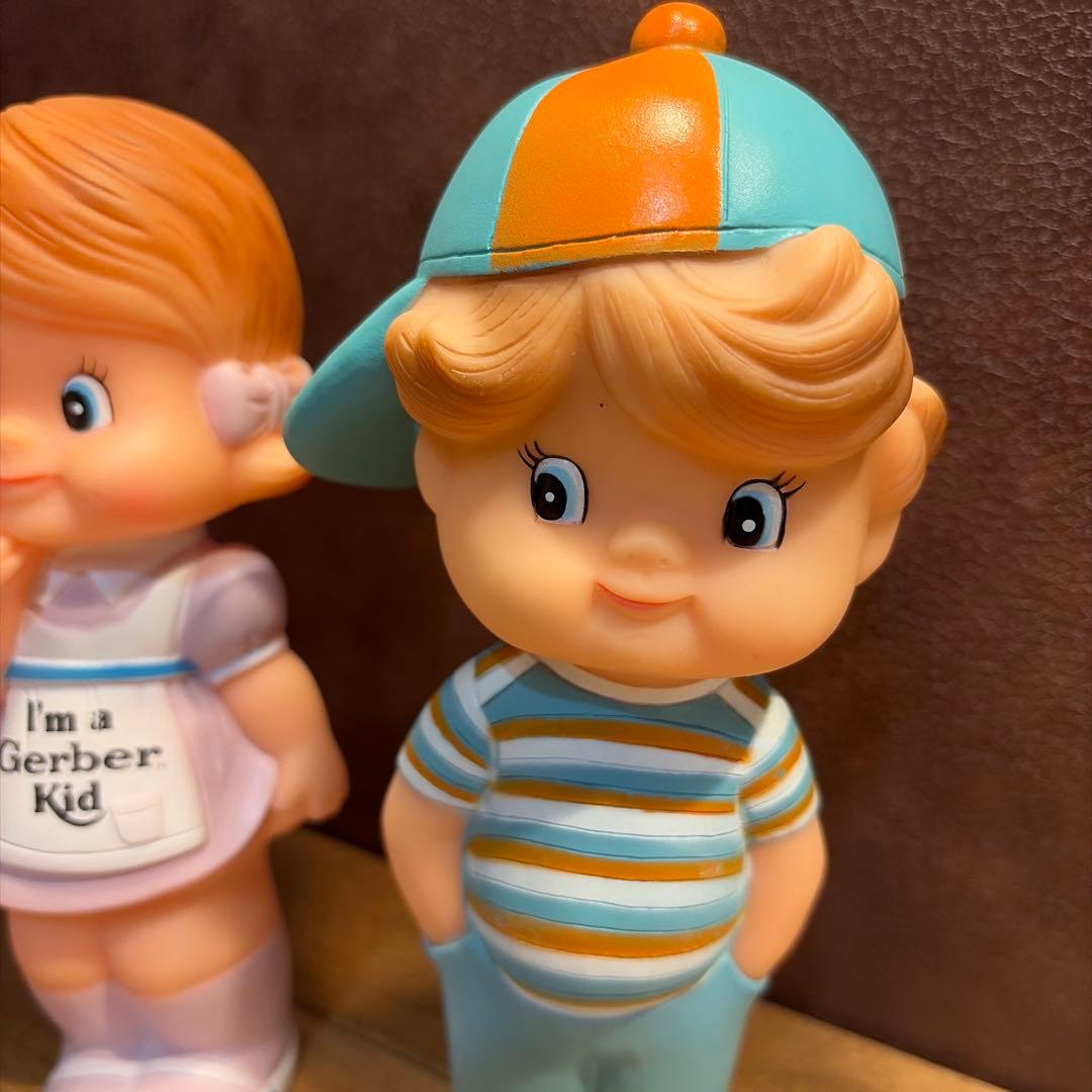 ビンテージ　ガーバーキッドドールガール&ボーイ アドバタイジングフィギュアセット