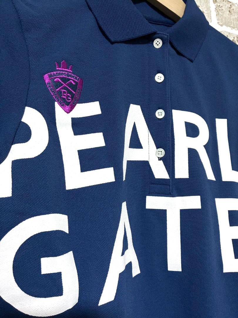 【フォロー割】新品 パーリーゲイツ レディース ビッグロゴ ポロシャツ サイズ0