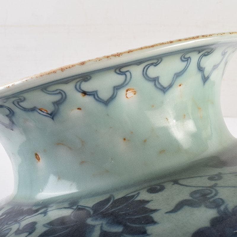 中国　青花　花弁文瓶　壺　C　8946A