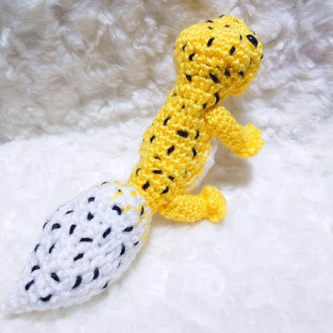 115.ハイイエロー　レオパ　あみぐるみ