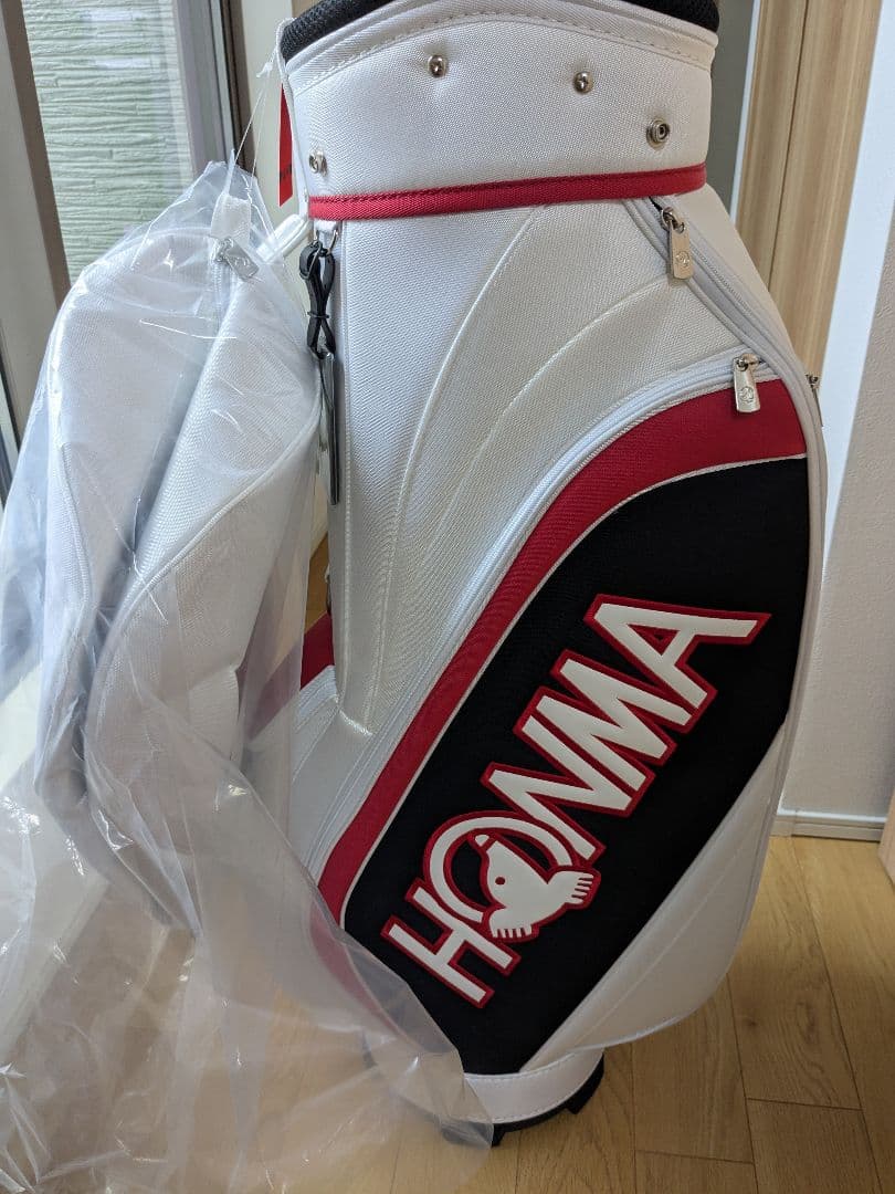 HONMA ゴルフキャディバッグ ホワイト/ブラック/レッド　2025モデル